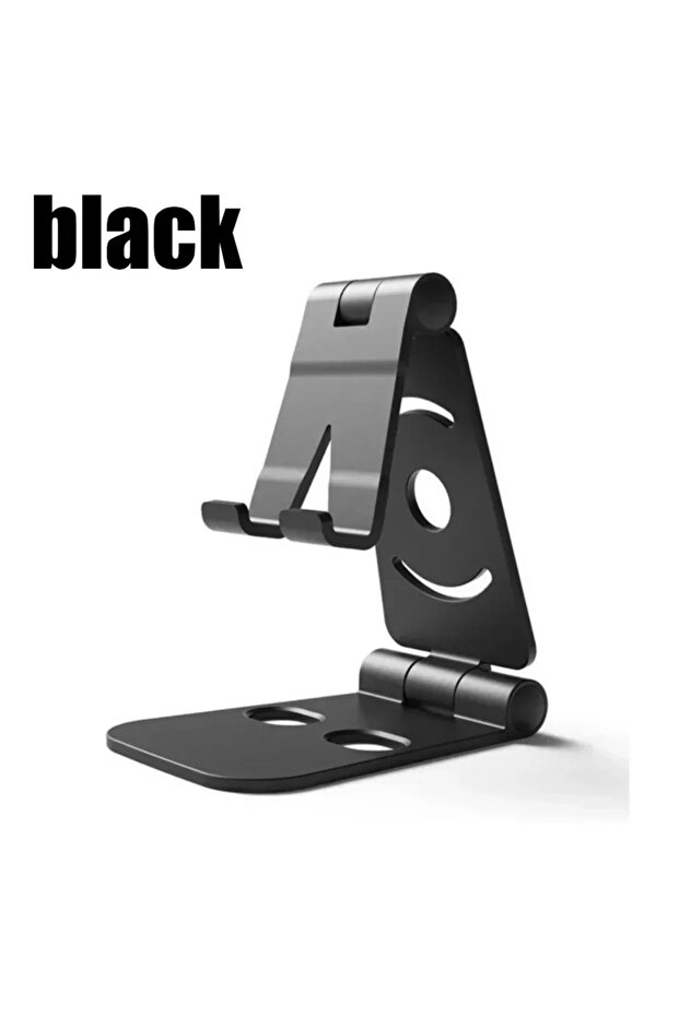black Portable Mobile Phone Holder Bracket Mount Desk Stand