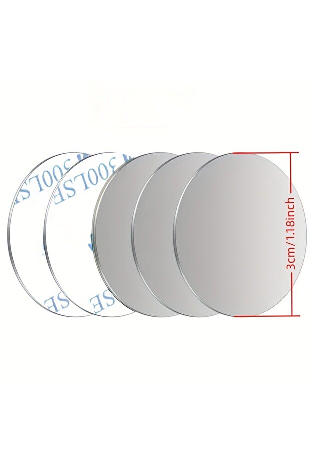 Silver 5pcs Metal Plate for Magnetic Car Phone Holder Self-adhesive Iron Sheet Sticker Magnet Mobile