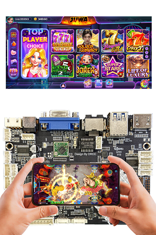 Only‑Fish Real Game Mainboard, Built‑in Game Programs, Support Mobile Phone Play, For Home Entertainment