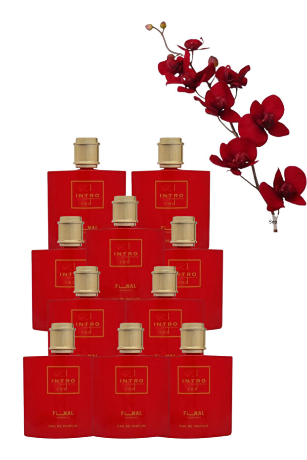10 قطع من عطر إنترو الأحمر 100 مل
