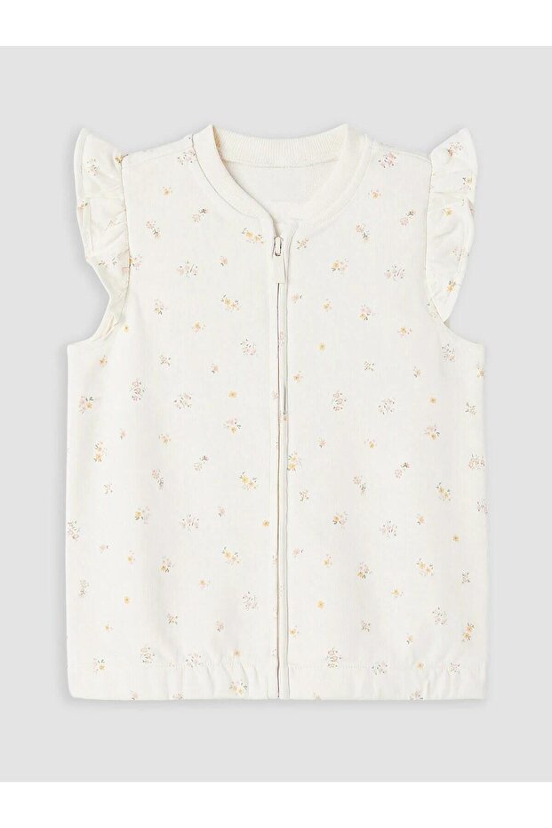 Crew Neck Printed Girls' Vest (W6)
