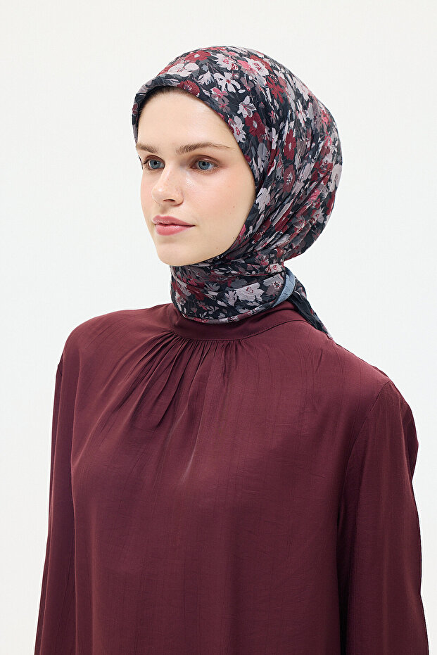 Elia Kraş Scarf - Black-Burgundy