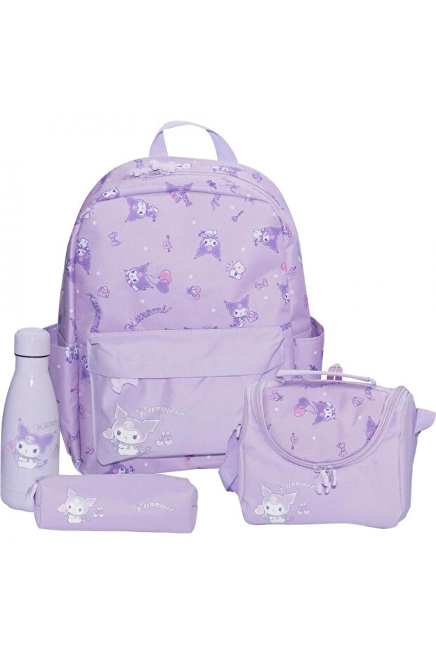 4-in-1 Backpack with Accessory Purple