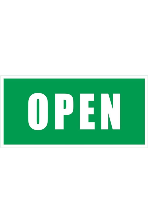 Sun Prints Double open / closed indicator, PVC, rectangular, 19.5 x 9.5 cm