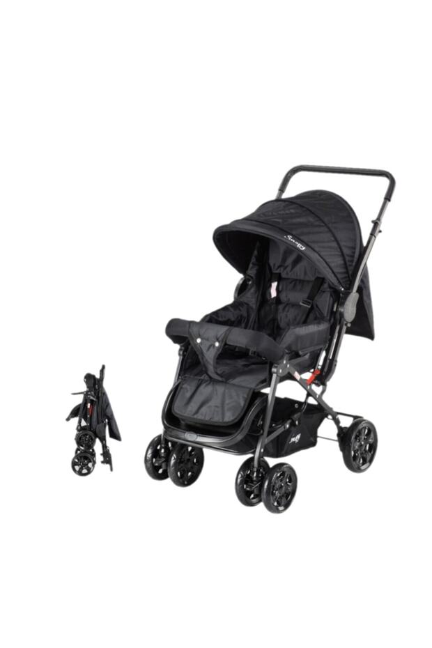 Çift Yönlü Bebek Arabası Siyah - 1