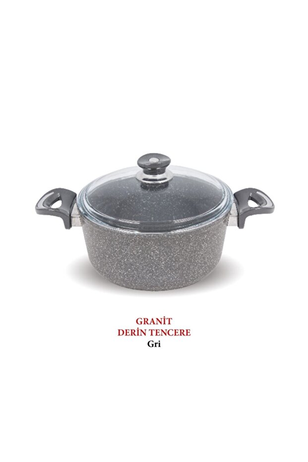 Galaxy Granit Derin Tencere 22 cm | Yapışmaz Kaplama | Dayanıklı & Sağlıklı - 1