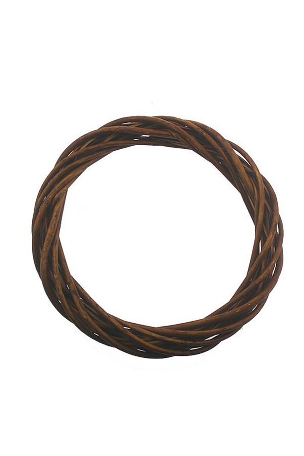 25cm Kapı Süsü Çelengi Doğal Ahşap - 1