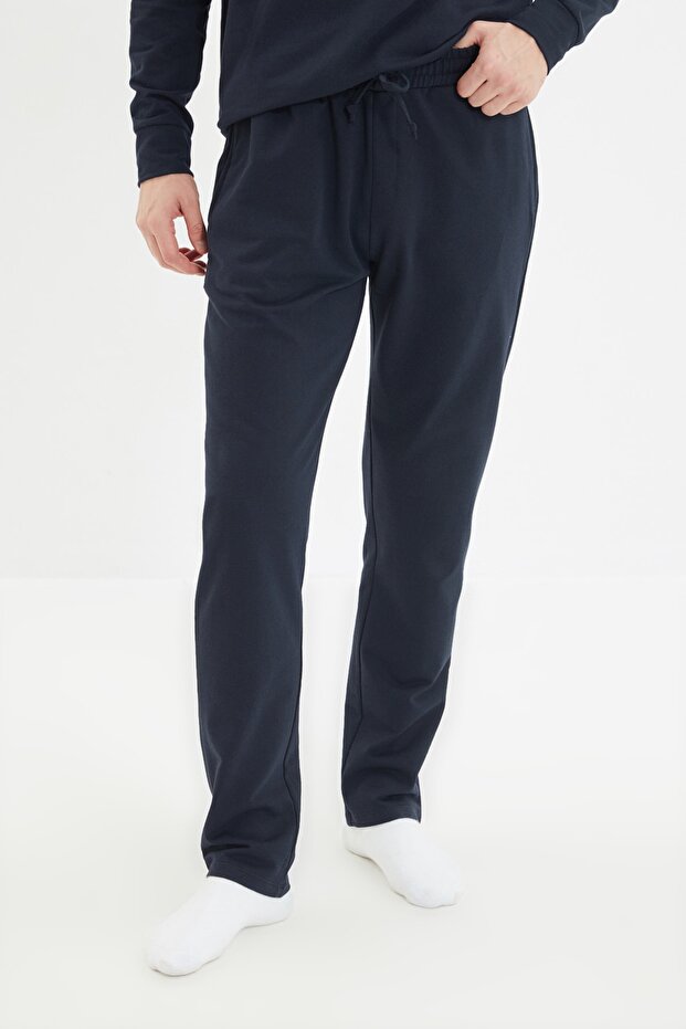 Lacivert Regular Fit Pijama Takımı TMNAW22PT0510 - 7
