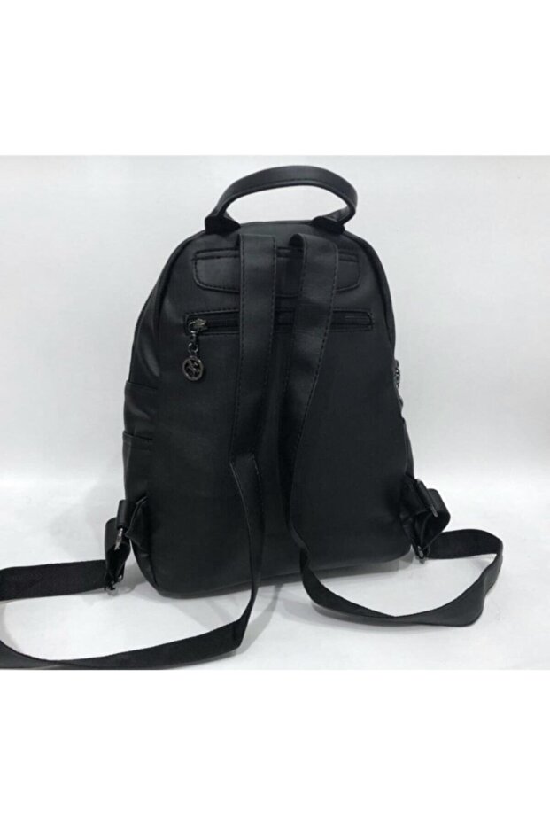 حقيبة ظهر نسائية سوداء متعددة العيون - 5