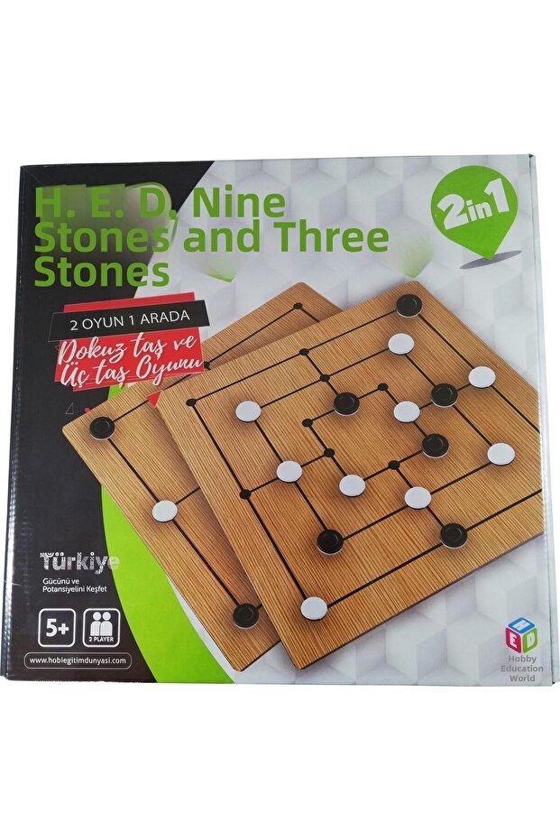 9 Stones / 3 Stones Intelligence and Brain Teaser Game