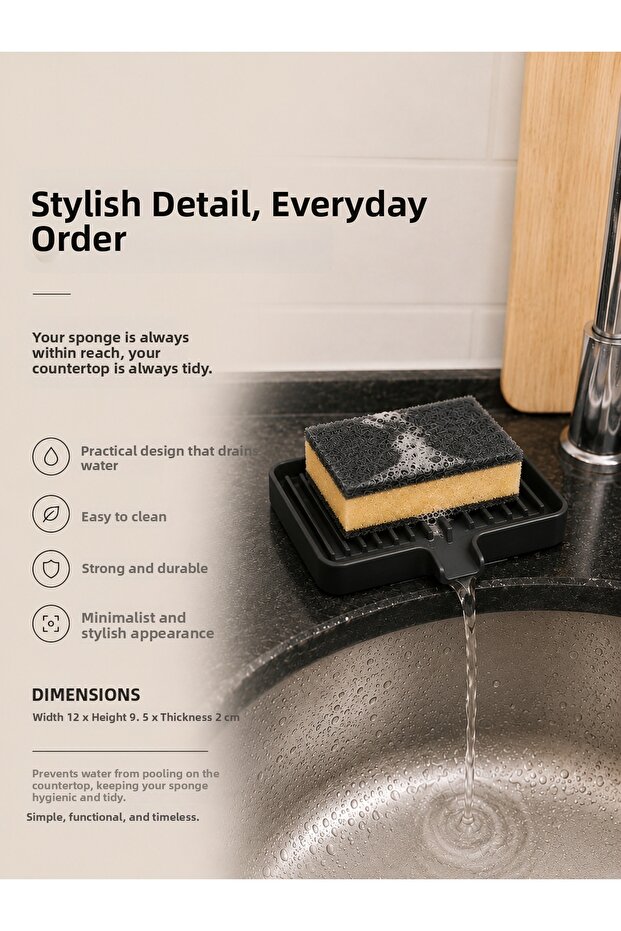 Countertop Soap Dispenser | Sponge Holder