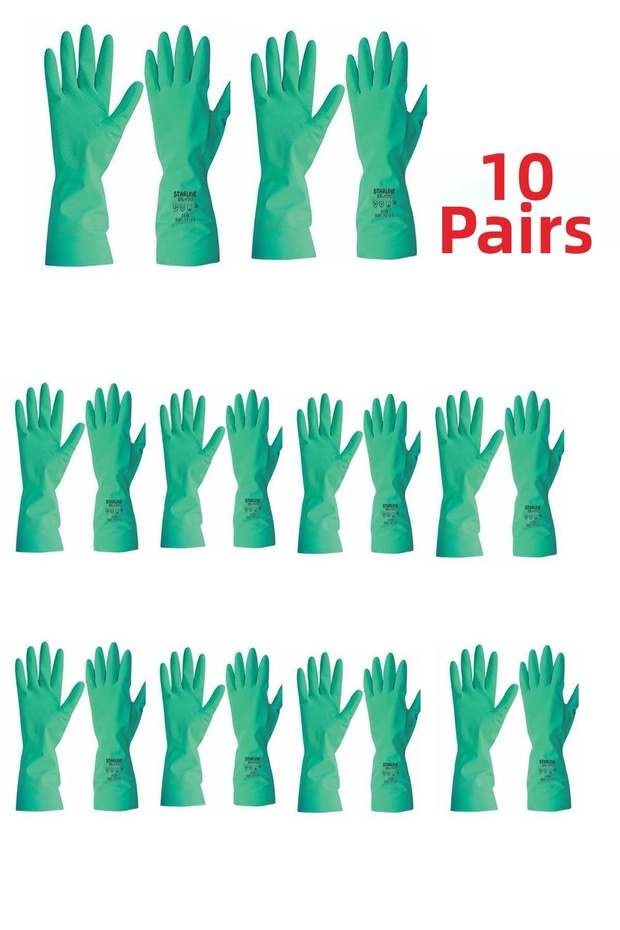 Chemical Nitrile Gloves Stl-1513-9-9,5 (Large Size) X 10 Pieces