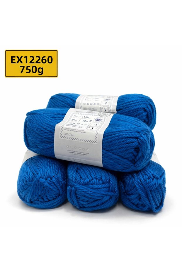 Export Surplus 5-Pack 740Gr Soft Thick Acrylic Dark Turquoise Ex12260