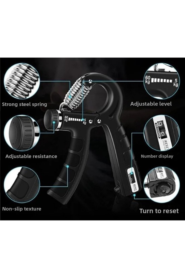 Adjustable Hand Spring Bar Exercise Equipment with Counter