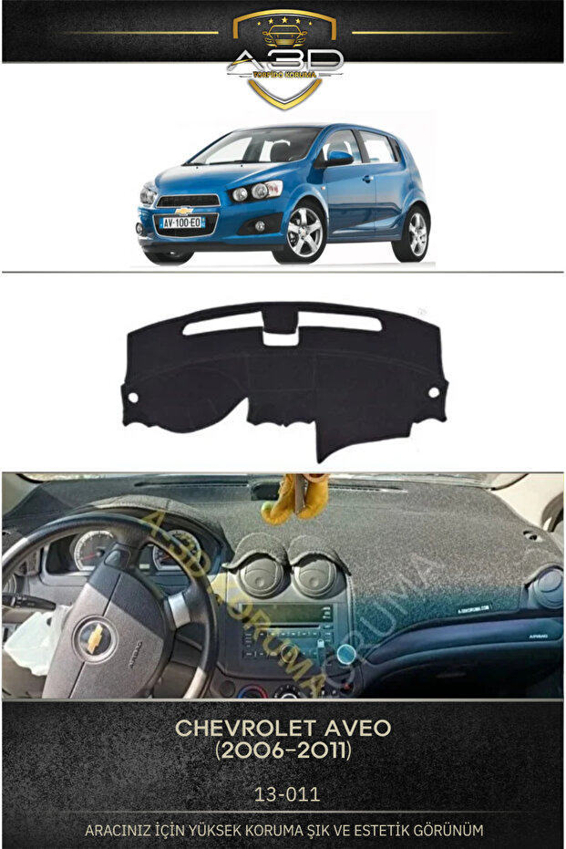 Chevrolet Aveo T250 (2006-2011) Front Chest Panel Dashboard Protection Protective Cover Mat Replacement