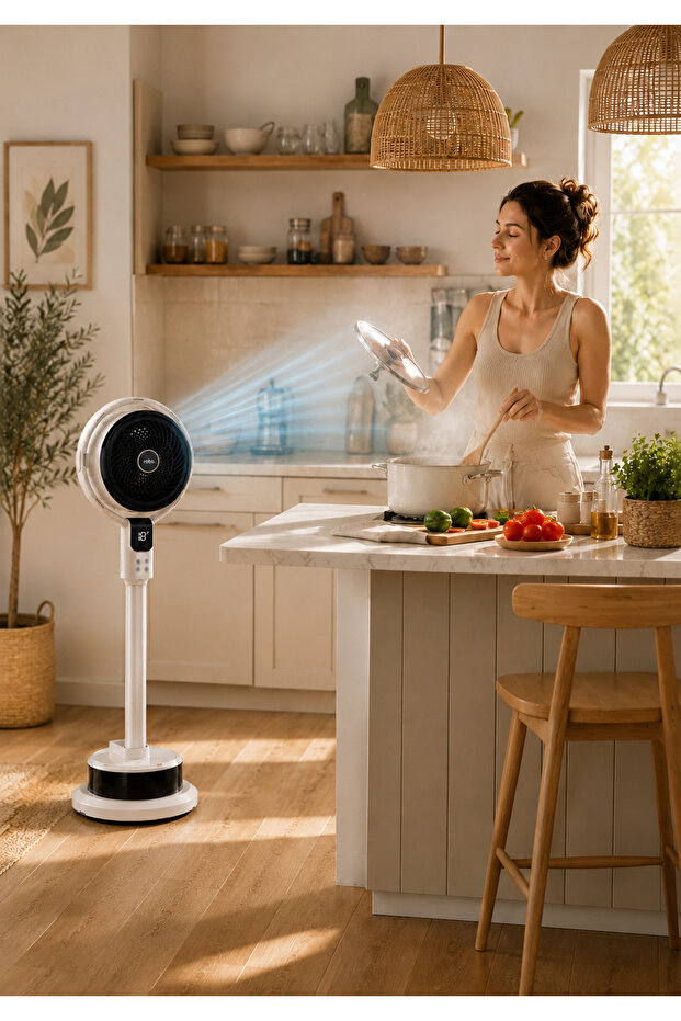 ROBO Soğuk Su Buharlı Vantilatör Beyaz