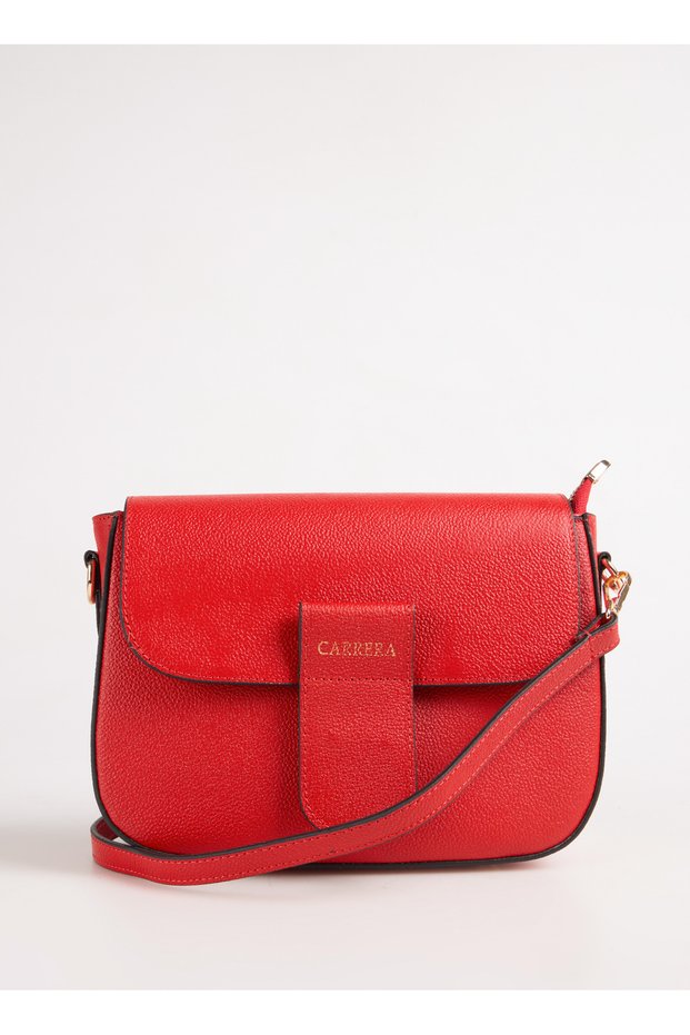 Red Women's Leather Crossbody Bag Carbyn03 Vtz