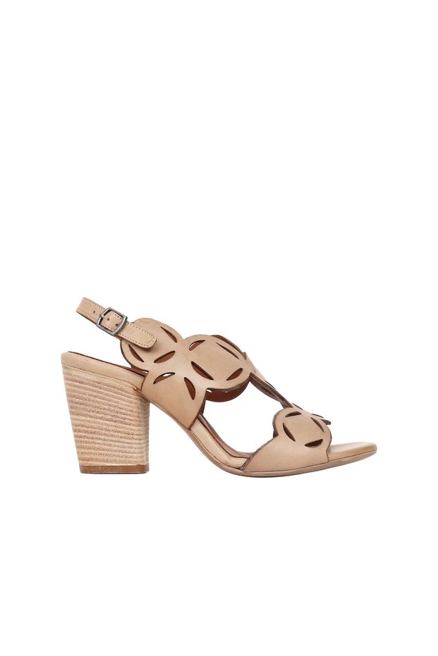 Mink Leather Women's Heeled Sandals 01Wq2902