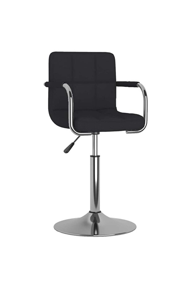 Scaun de bar, negru, material textil - 2