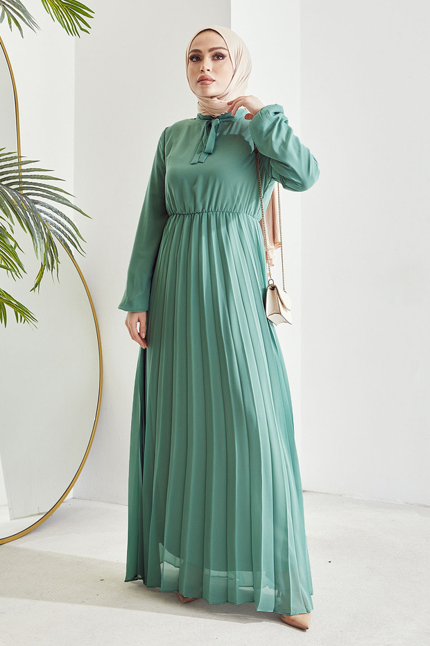 Rochie din șifon Piliseli Limelda - Mentă - 4