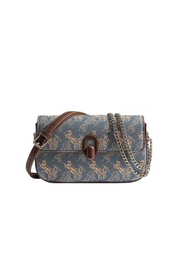 Crossbody Shoulder Bag with a High-End Classic Pattern from