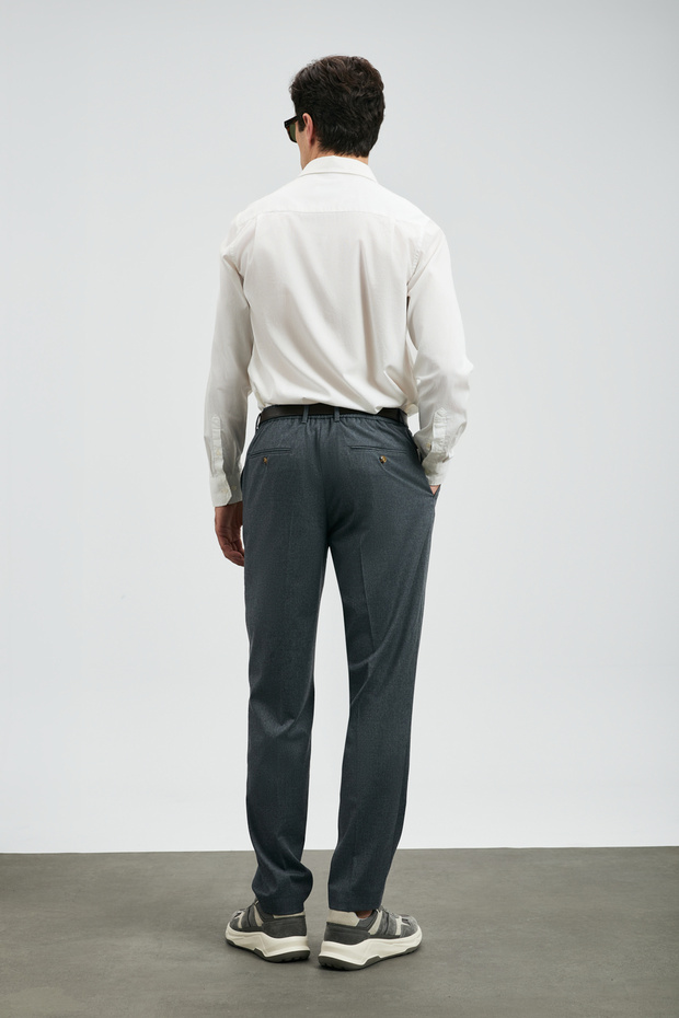 Cămașă Ferla pentru bărbați basic Regular Fit, albă - 6