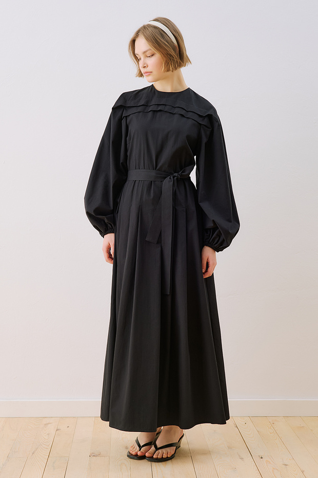 ROCHIE LUNGĂ CU DUNGĂTURI SOFIA NEAGRĂ - 2