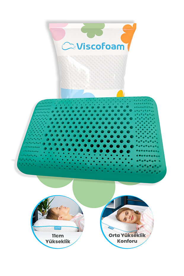 Luxury Air Channel Orthopedic Pillow Visco Pillow 60X40X11Cm
