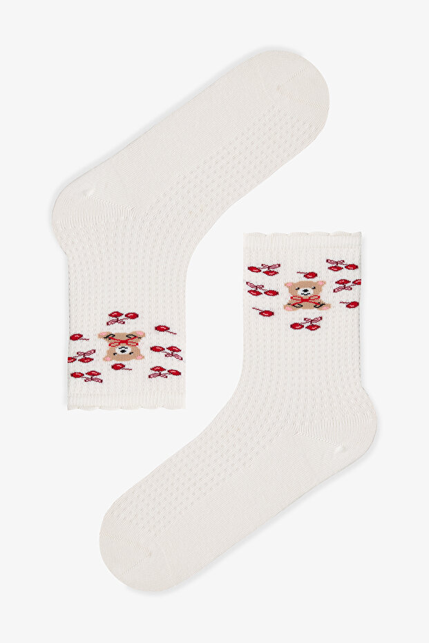 Cherry Bear 3-Pack Socks - 4