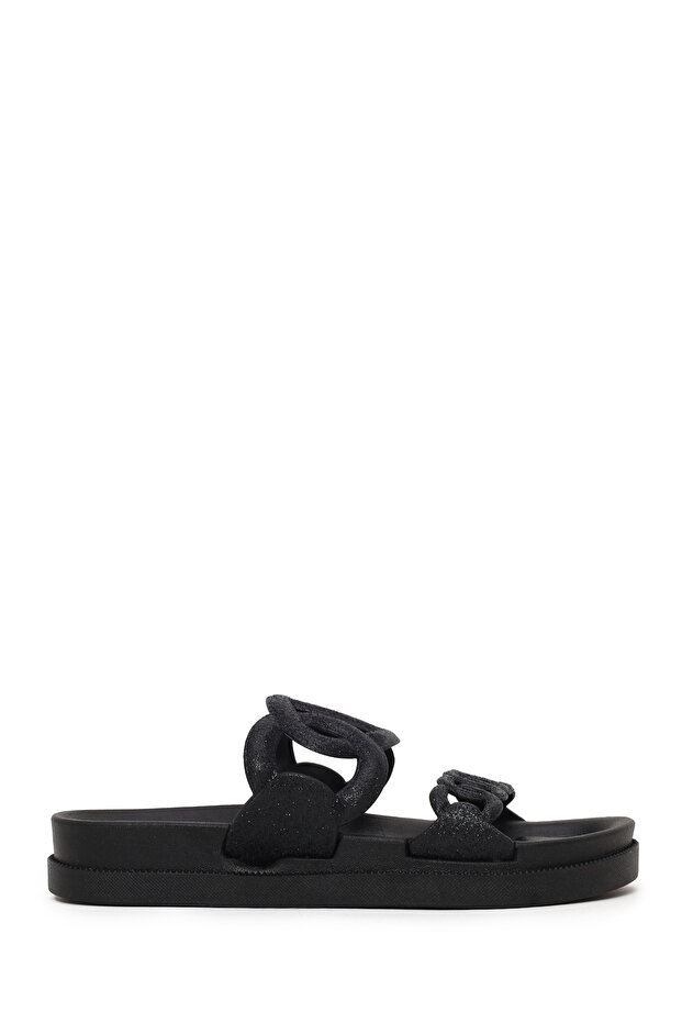 Women's Black Jelly Slippers 26Sfe4939Pv