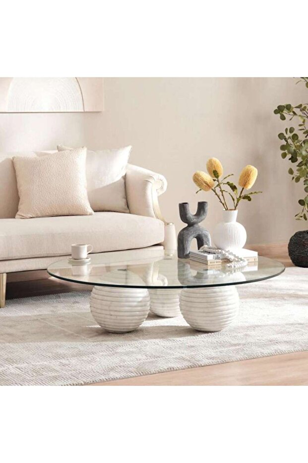 Veneto Coffee Table Marble - White