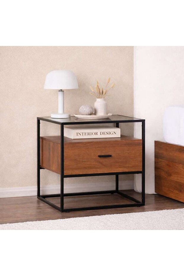 Rosil Nightstand - Walnut
