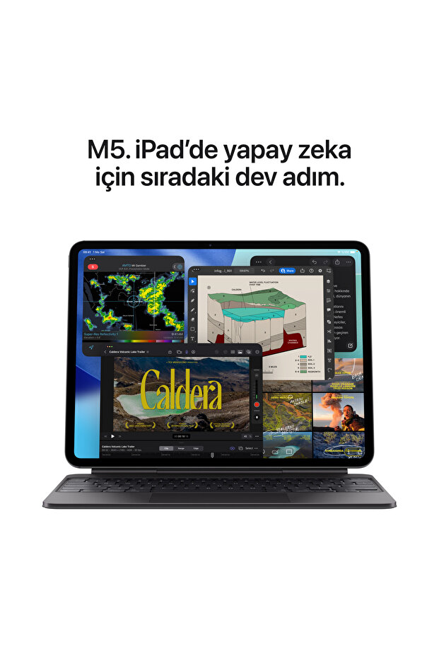 13" iPad Pro M5 Wi‑Fi 512GB standard glass - Gümüş - 4
