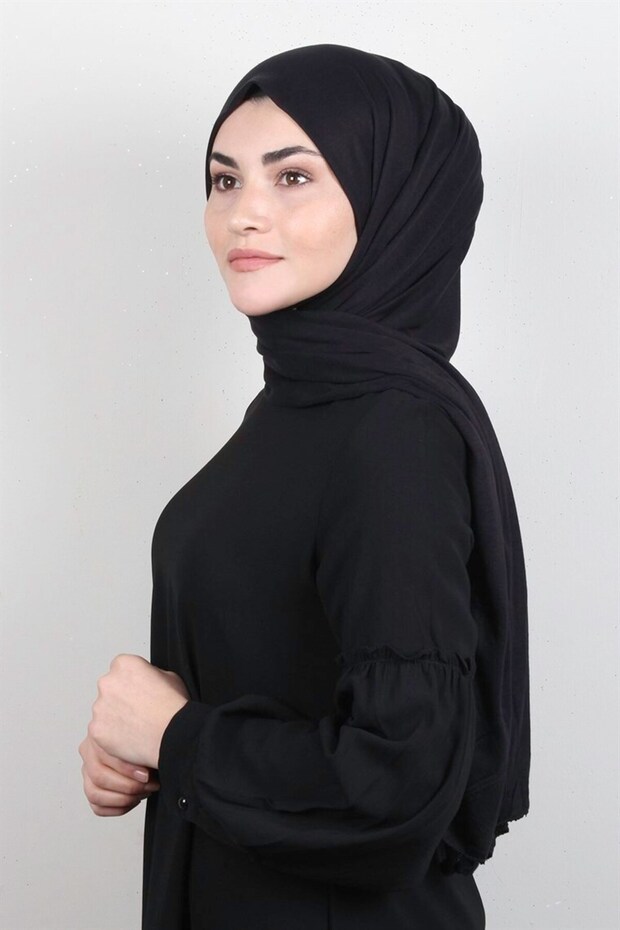 Penye Şal 2552-6 Siyah