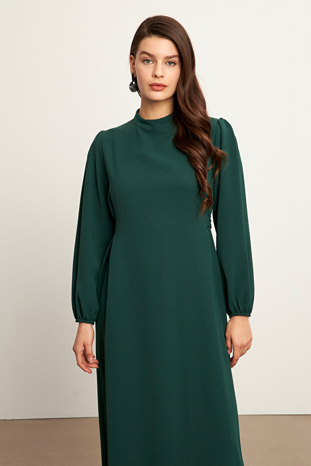 Φόρεμα Nevra Sashed - Emerald - 2