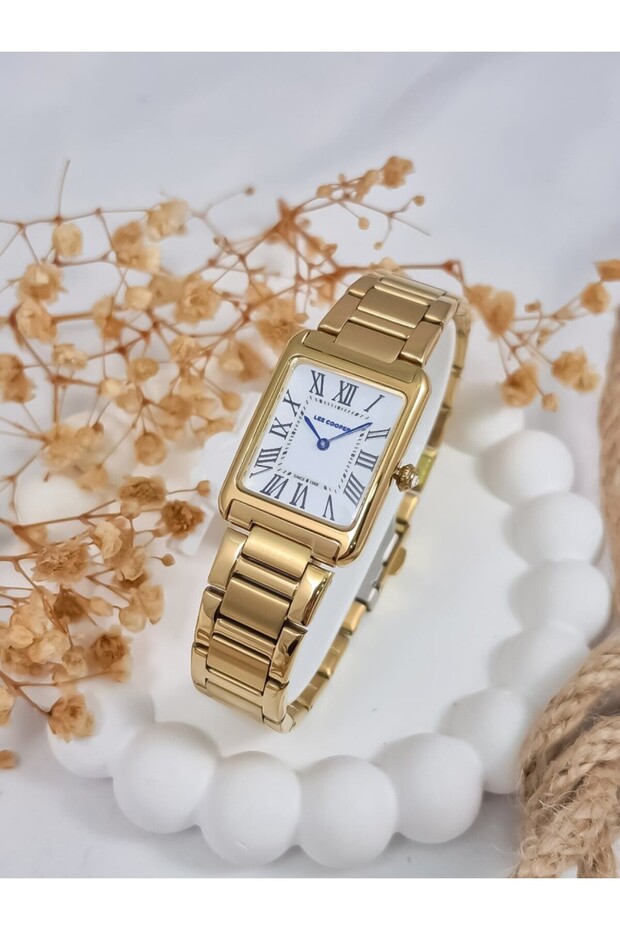 Lc08083 Rectangle Case 3 Atm Water Resistant Roman Numeral Dial 4 Colors Classic Women's Watch