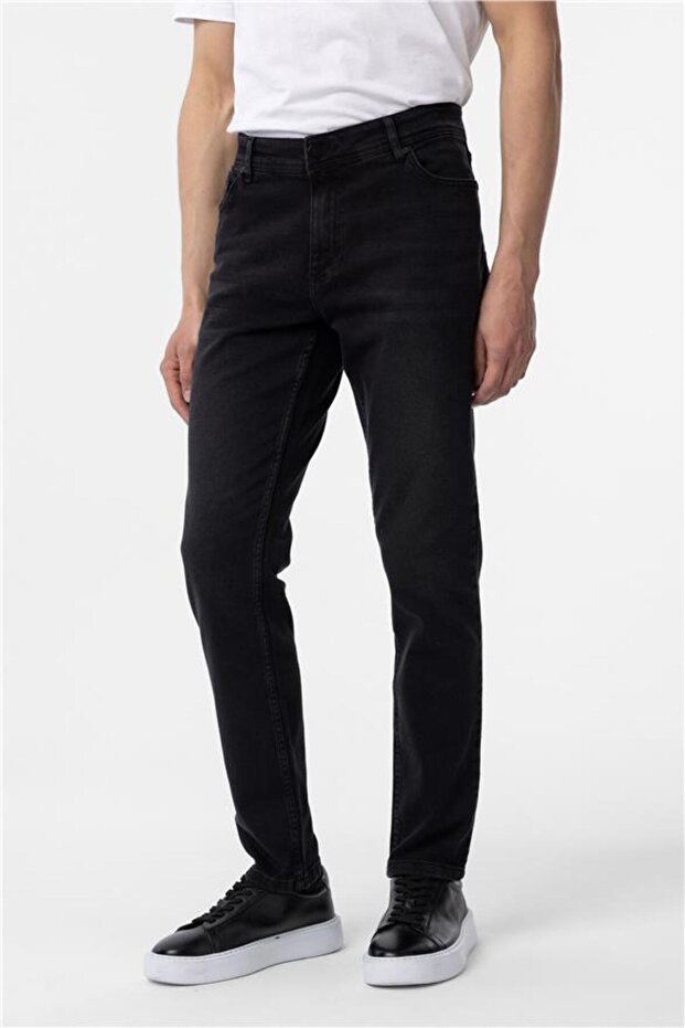 Siyah Denim Pantolon - 3