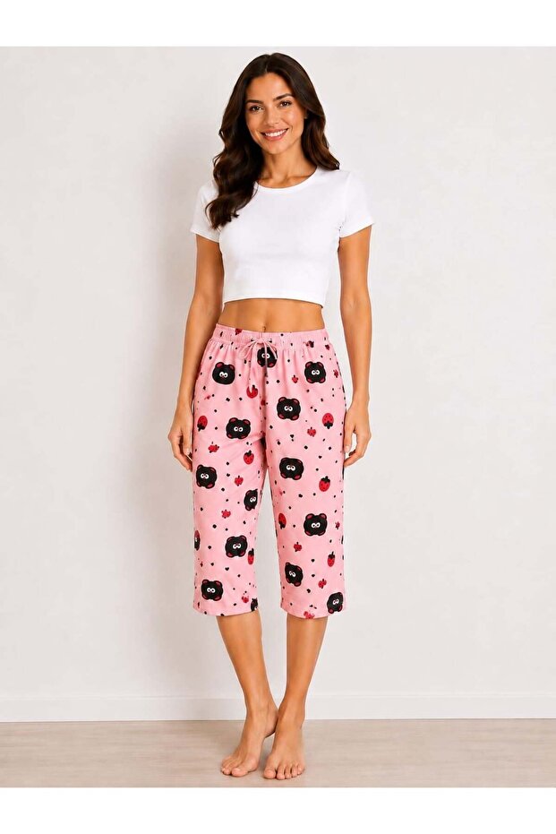 Women's Patterned Milan Capri Single Bottom