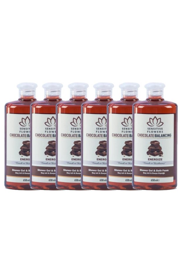 Chocolate Energise Shower Gel 6 X 650 ml