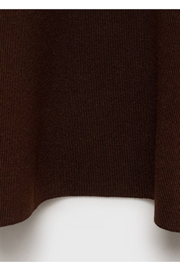 Halter yaka triko elbise - 5