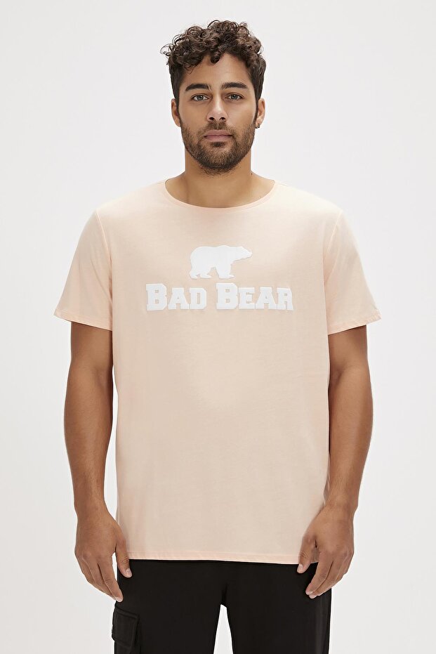 Men's Pink Round Neck T-Shirt