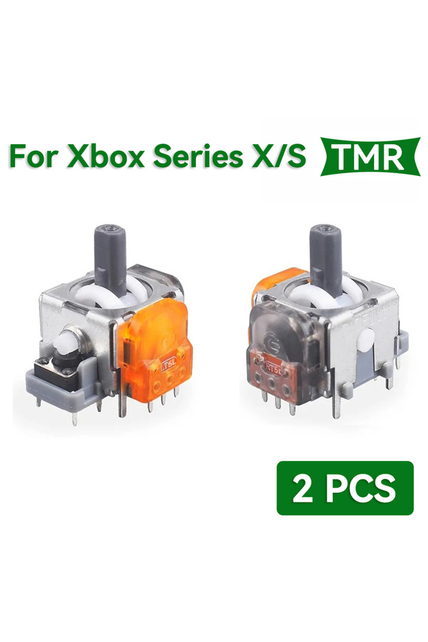 عصا تحكم تناظرية ثلاثية الأبعاد بتأثير هول TMR لجهاز XBOX، قطعتان، 2-4-10 قطع، بديلة لأجهزة PS5/PS4/Xbox