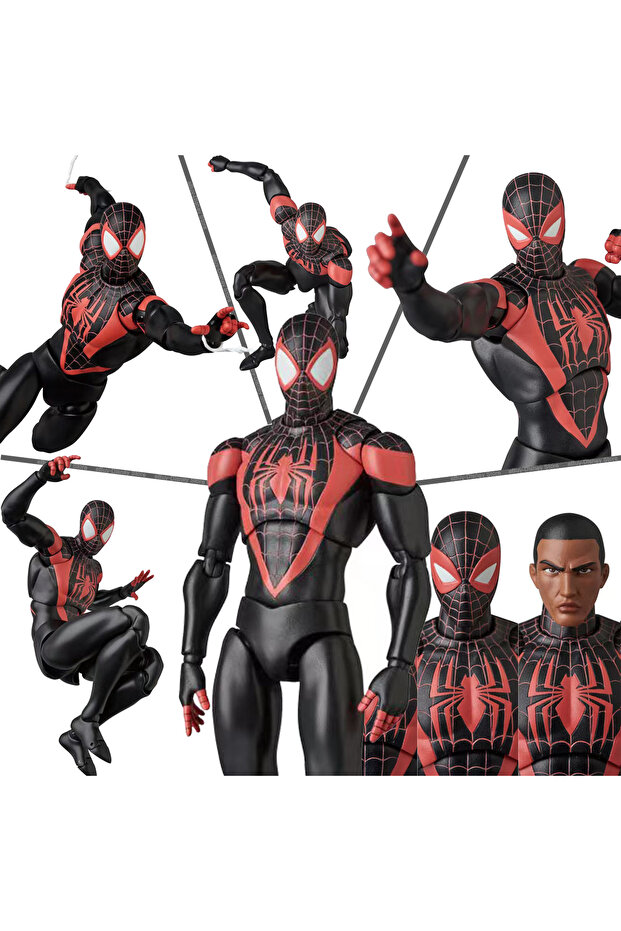With Box MAF 092 Ct Ko Miles Spiderman Action Figures Mafex 092 Spider Man Movable Statues Model Dol