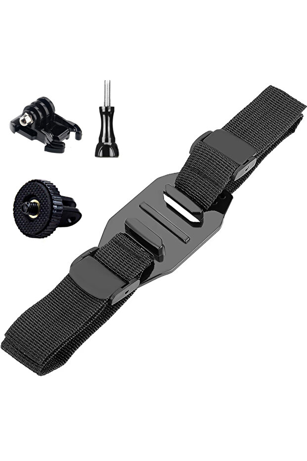 Package B Vented Helmet Strap Mount Belt Holder For GoPro Hero 13 12 11 10 9 8 7 5 Insta360 SJCAM AK