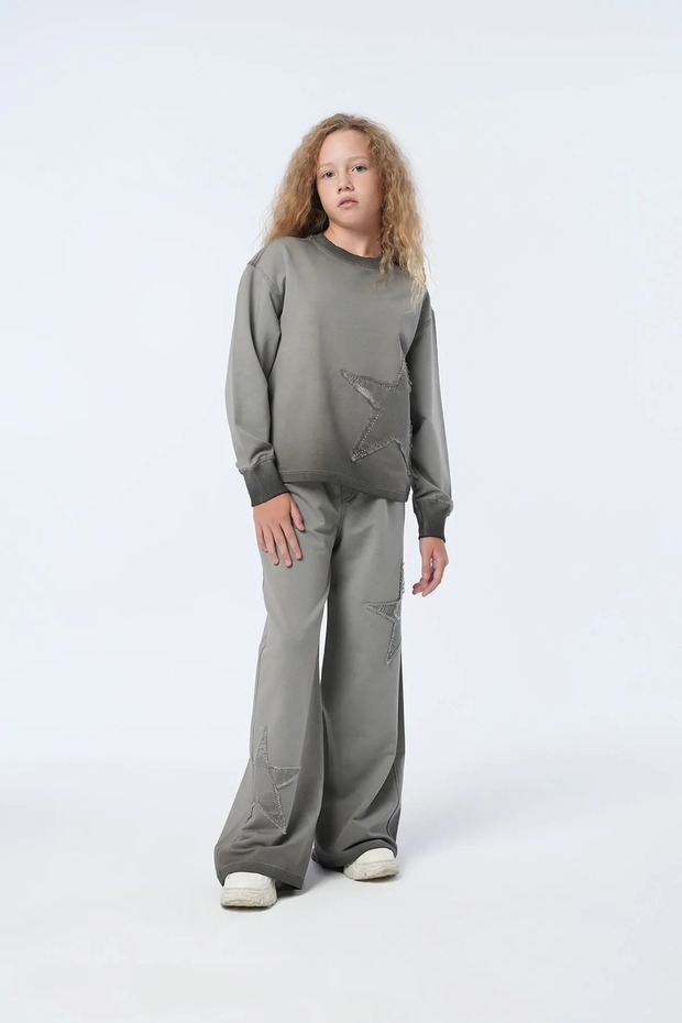 9-15 Years Old Mussness Magic Girl's Suit-Anthracite