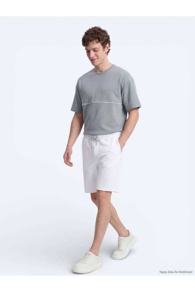 Gri simplu tricou - 3