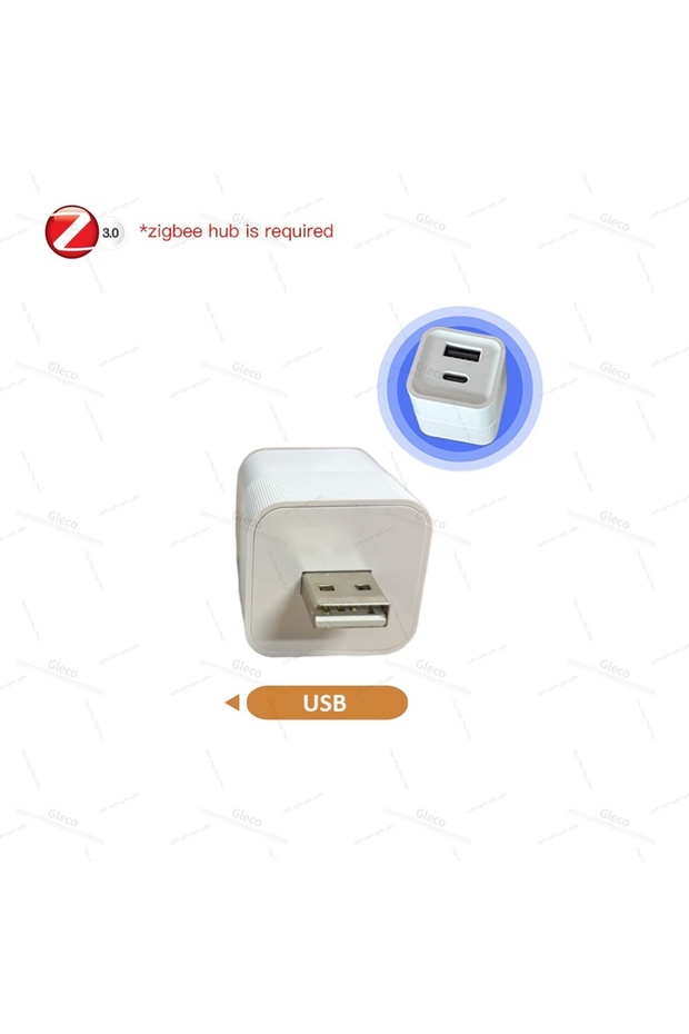 محول طاقة Style1 Zigbee Micro USB Type-C ثنائي القناة 5 فولت، قابس شحن لأجهزة iPhone وiPad وiPad Pro وiPad Pro الذكية