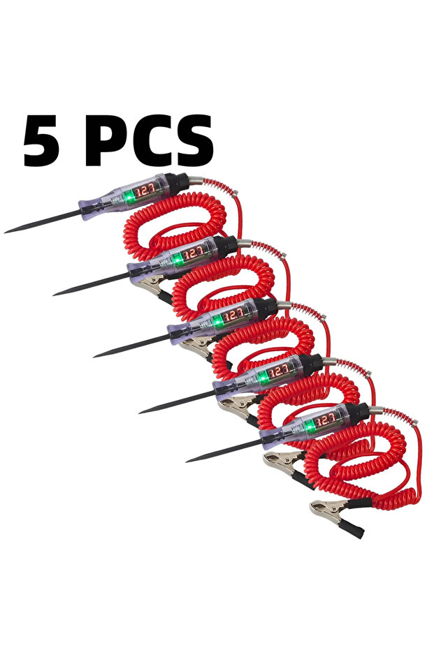 5 PCS High Quality Auto Circuit Tester Truck Voltage Tester Circuit DC 6V 12V 24V Auto Diagnostic Pr