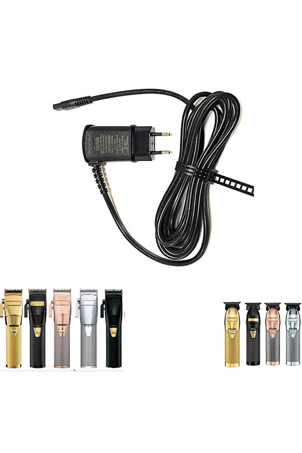 EU 4.5V Charger For BaByliss PRO FX820,FX788,FX787,FX870,FX707 Cordless Trimmer Power Cord AC Ada...