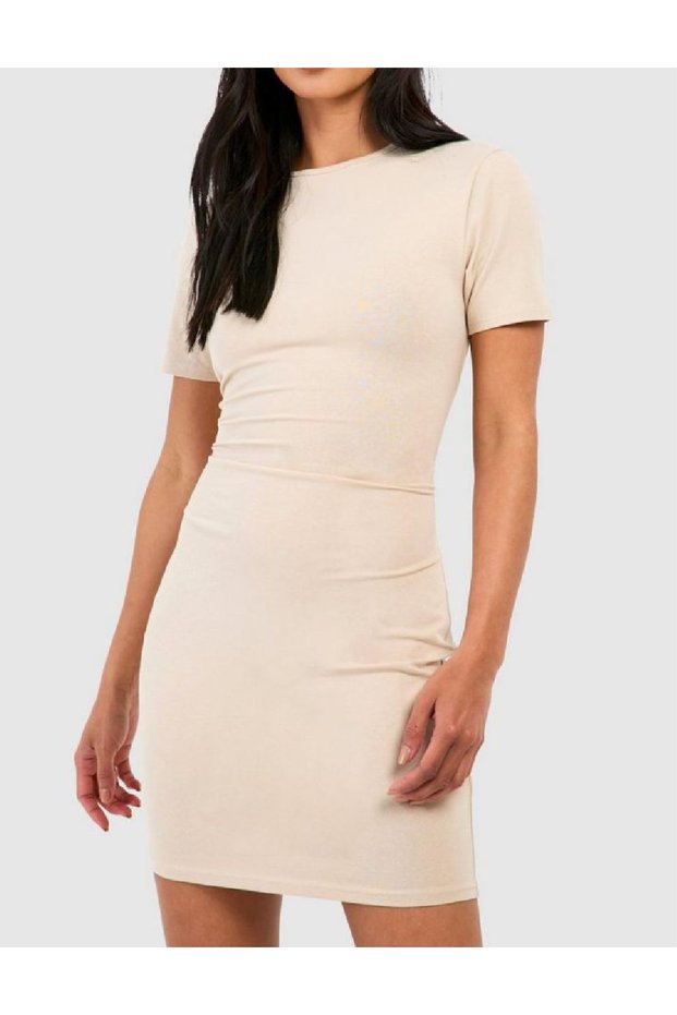 Rochie scurta, Crem